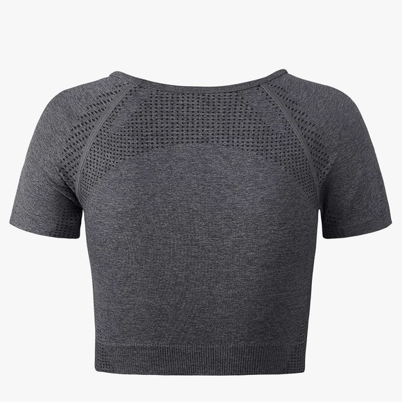 NWOT Fulbelle Dark Grey Workout Top, Size L - Picture 2 of 5